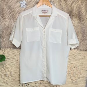 Vintage Diane Von Furstenburg White Shirt